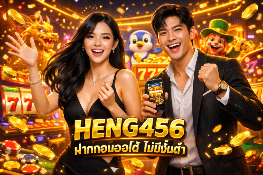 HENG456 ฝากถอนออโต้ ไม่มีขั้นต่ำ เล่นผ่านมือถือสะดวก